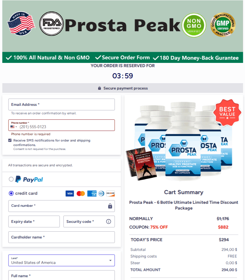 us-prostapeak Checkout